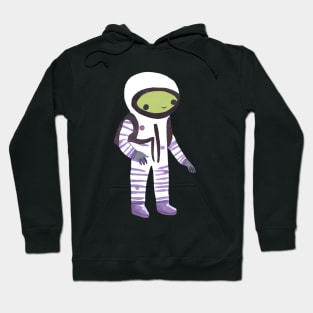 Cute Watercolor Alien Astronaut Hoodie